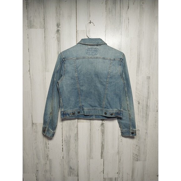 Lands' End Denim Jean Jacket, Women's Size XS (2-4) Blue - Picture 5 of 10